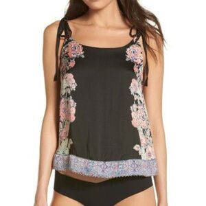 Intimately Free People Move Lightly Black Cami tank Y2K